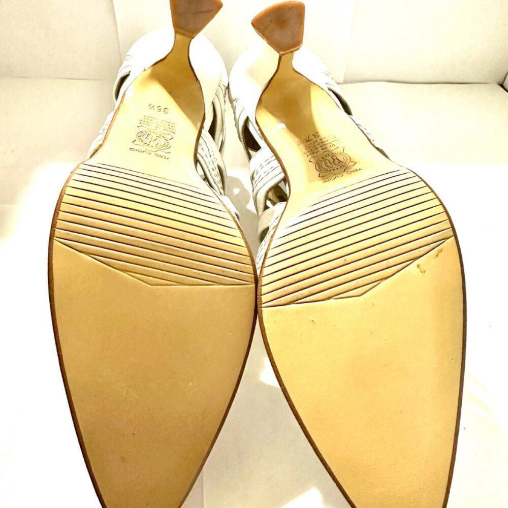 Vintage Italian Leather Tre In High Heel Pumps Size 6 EU 36.5 - Picture 7 of 8